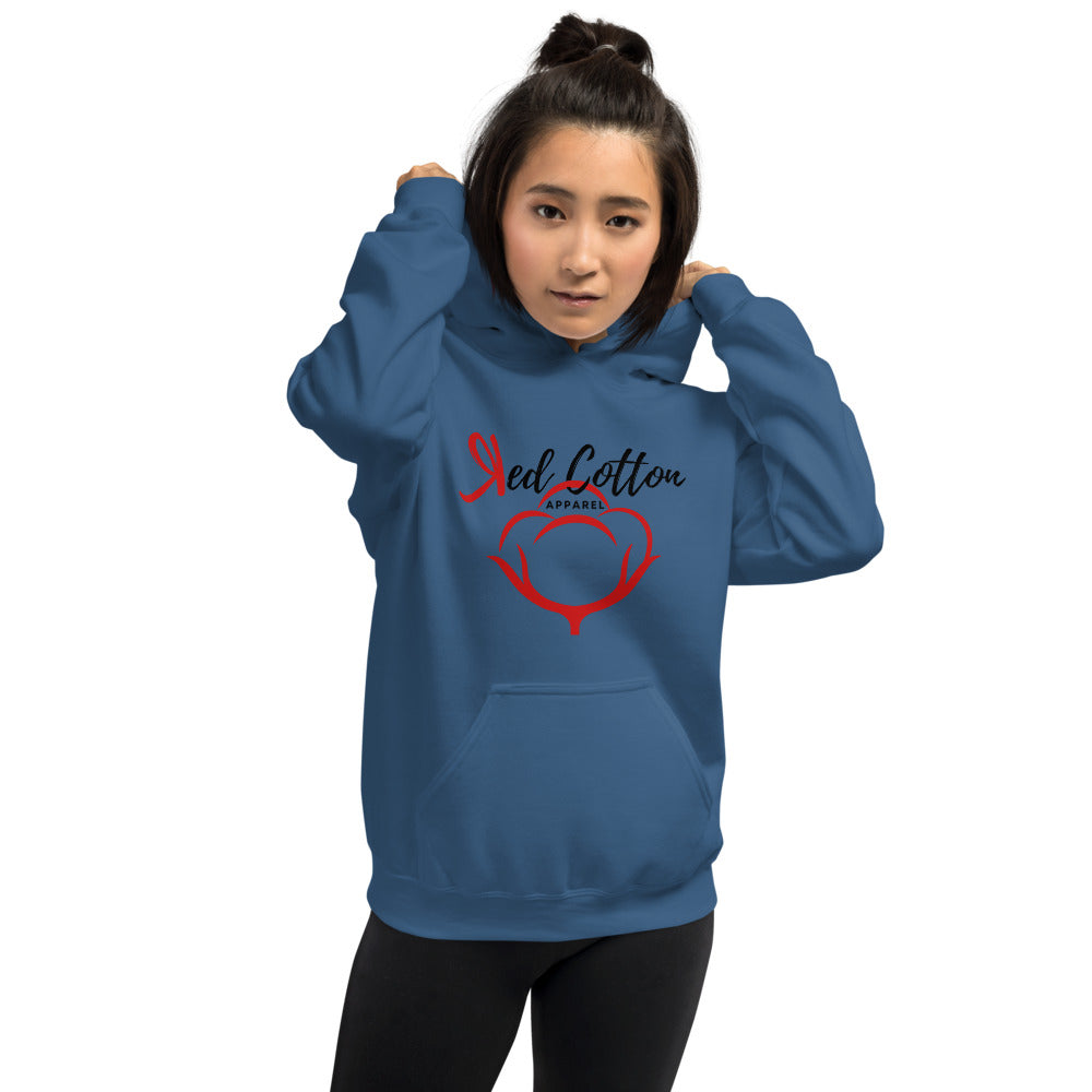 Red Cotton Apparel Women Hoodie