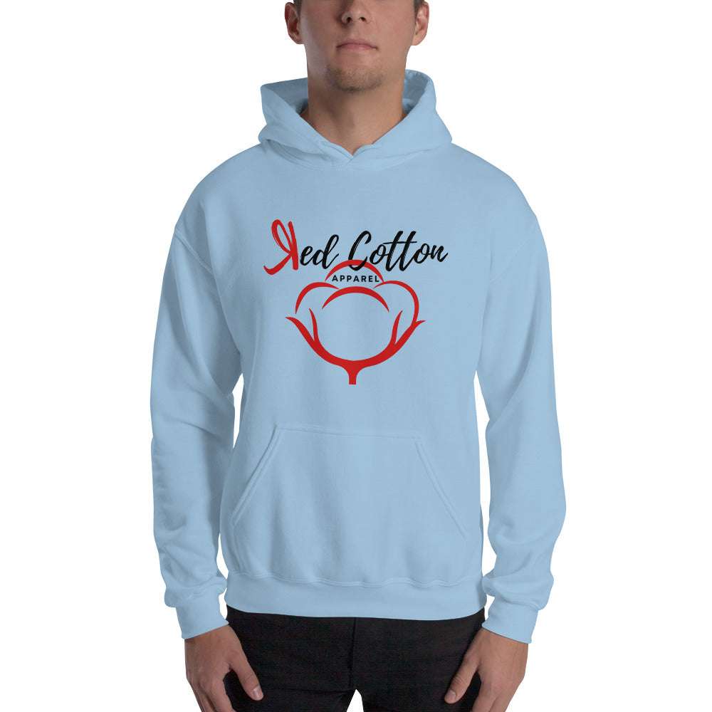 Red Cotton Apparel Men Hoodie