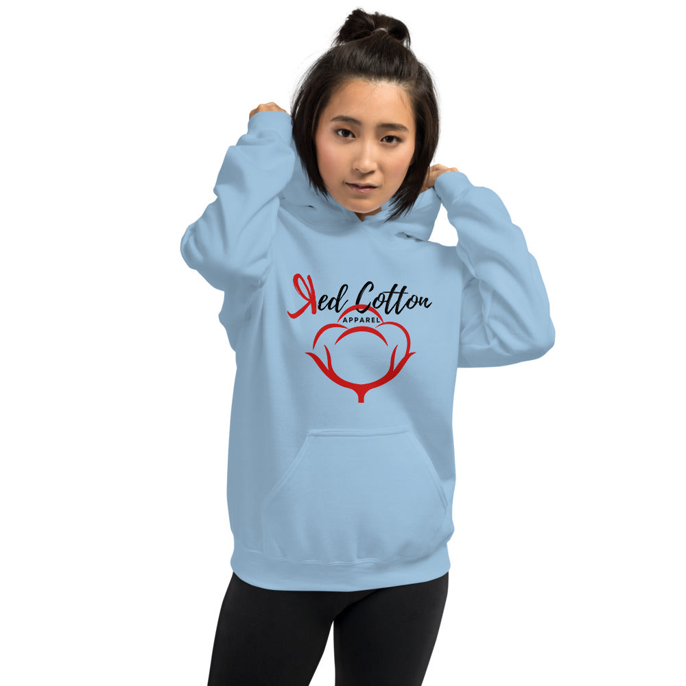 Red Cotton Apparel Women Hoodie