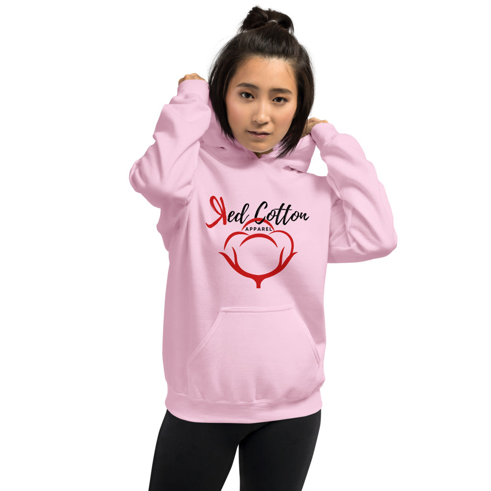 Red Cotton Apparel Women Hoodie