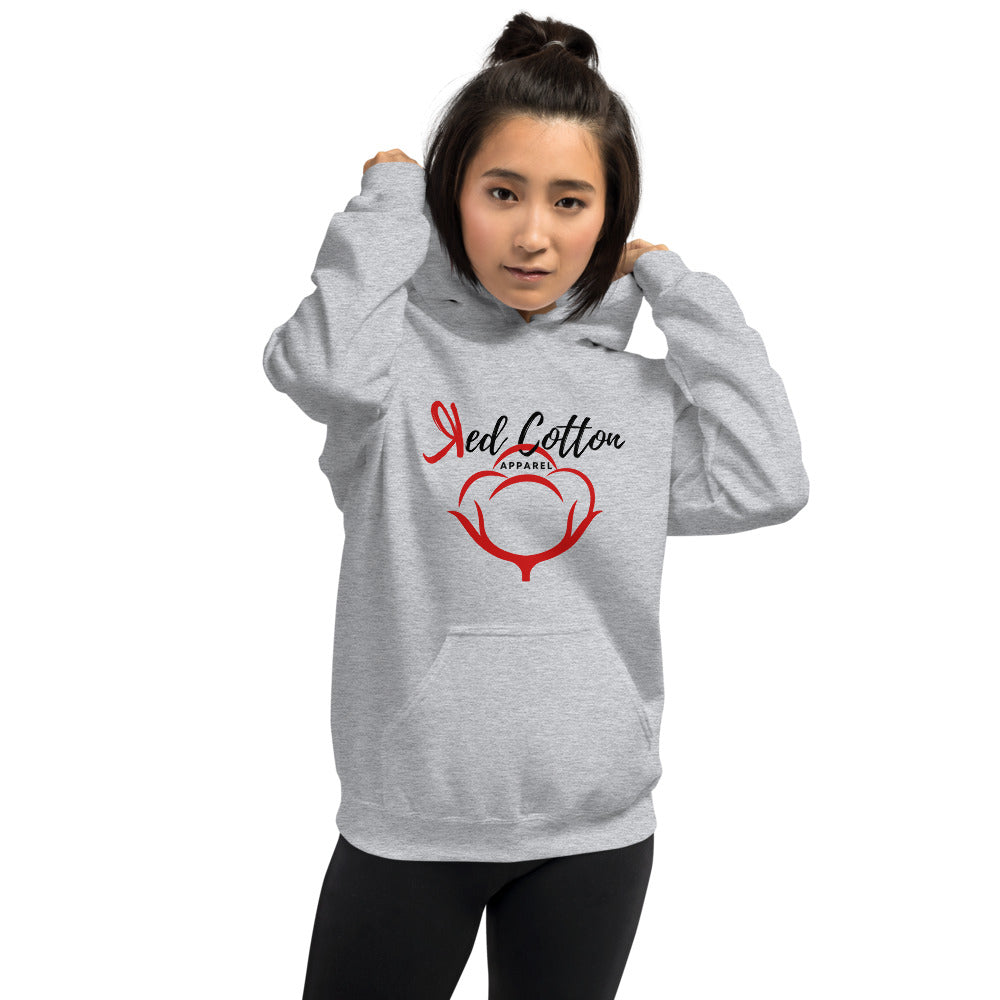 Red Cotton Apparel Women Hoodie