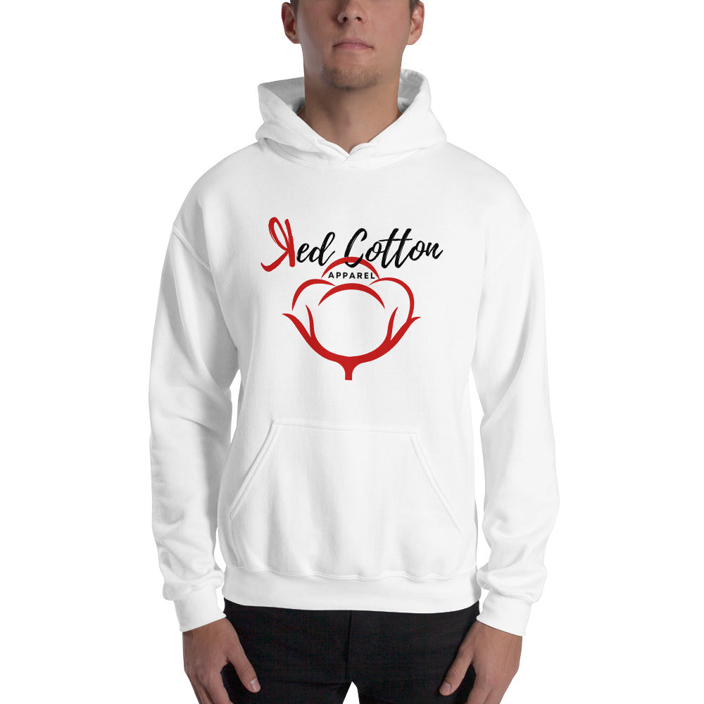 Red Cotton Apparel Men Hoodie