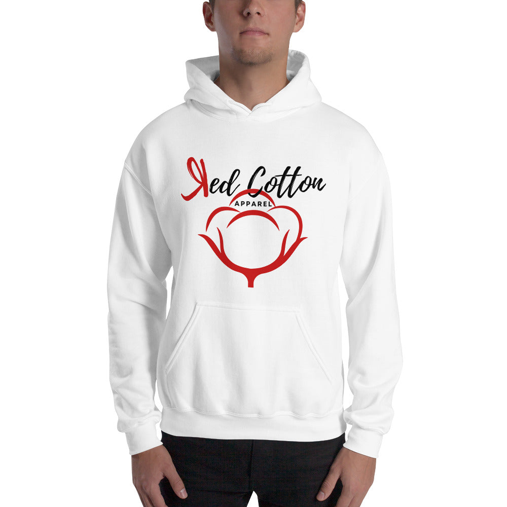 Red Cotton Apparel Men Hoodie