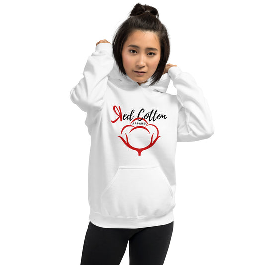 Red Cotton Apparel Women Hoodie