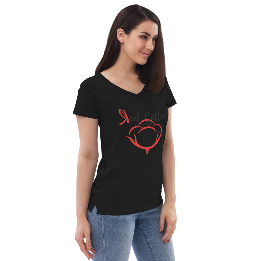 Red Cotton Apparel Women T-Shirt